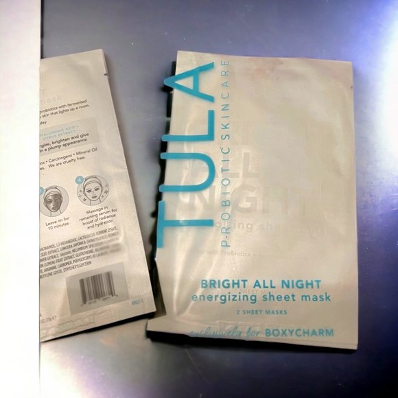 Tula Bright ALL NIGHT energizing sheet mask - 2 masks - Picture 3 of 4